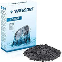 Wessper® Shungite Piedras Chips De Agua Natural Brillante Color Negro Garantizado Auténtico Piedra Rara Para La…